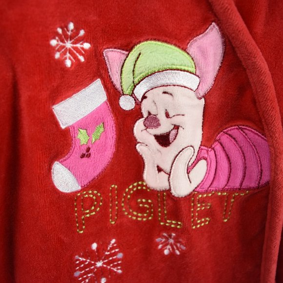 Red Disney velour sleep/ play suit 6M - Picture 2 of 3